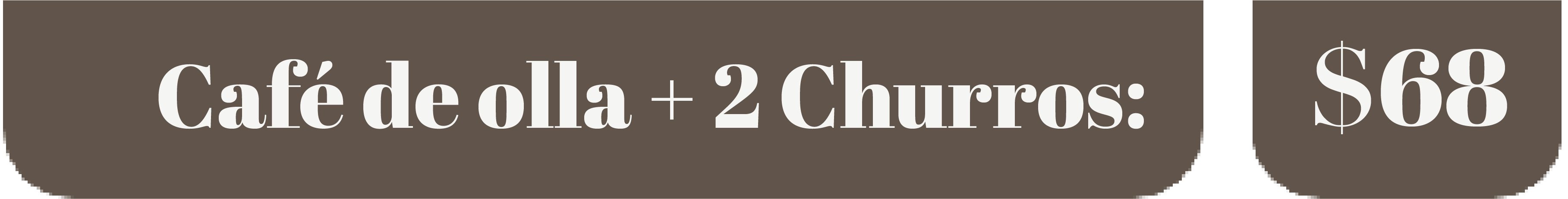 CAFE DE OLLA + 2 CHURROS