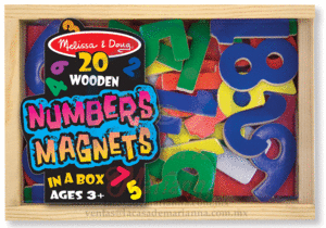 Numbers Magnets: set de 37 piezas  de madera (10449)