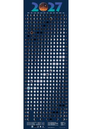 Lunar: calendario de pared 2027