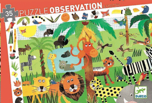 Jungla, Puzzle Observation & Poster: rompecabezas 35 piezas