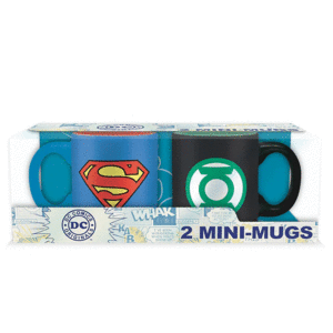 DC Comics, Superman & Green Lantern: tazas para café espresso (set de 2 piezas)