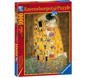 Gustav Klimt, The Kiss: rompecabezas 1000 piezas