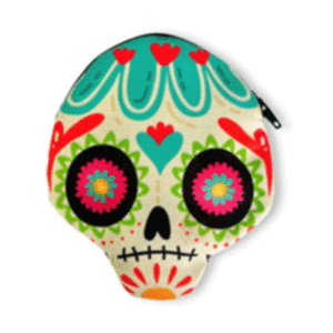 Calavera de azúcar: monedero