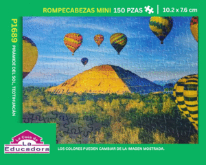 México, Teotihuacan, Pirámide del Sol: rompecabezas 150 piezas con atril