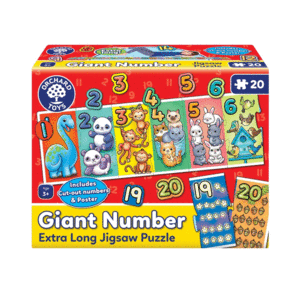 Giant Number, Extra Long: rompecabezas 20 piezas