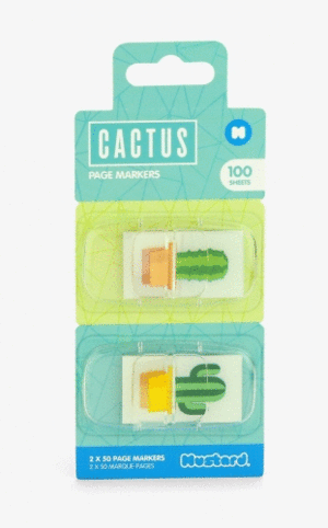 Cactus: marcadores de hojas