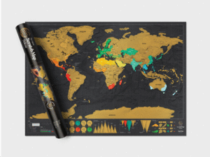 Scratch Map, Deluxe Edition: mapa de viajes para rascar 82.5cm x 59.4cm