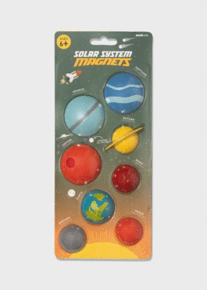 Solar System, Fridge Magnets: set de 8 imanes decorativos