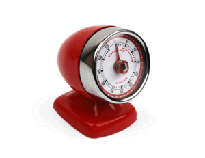Vintage Streamline Red: cronómetro de cocina (KT047-R)