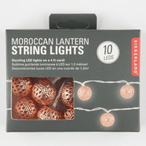 Moroccan Copper: serie de luces (LT05)