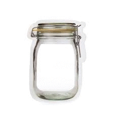 Zipper Mason Jar Bag Small: bolsa para alimentos (CU145-S)