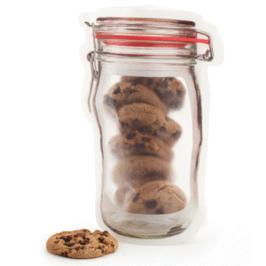 Zipper Mason Jar Medium Bag: bolsas para alimentos (CU145-M)