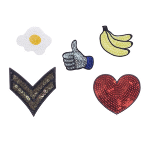 Sequin Iron-on Patches: parches de ropa (PA001)