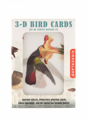 3-D Bird Playing Cards: juego de cartas (GG113)