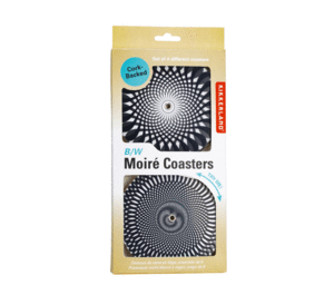Black and White Moire Coasters: portavasos (GC21)