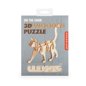 Cat 3D Wooden Puzzle: rompecabezas de madera (GG148)