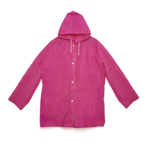Travel Rain Coat: impermeable rosa (PO04-PK)