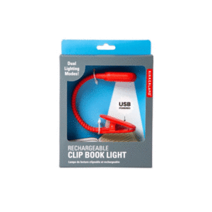 Rechargeable Book Light Red: lámpara LED para lectura (BL13-RD)