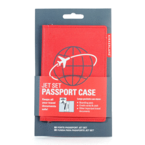 Red Jet Set Passport Case: funda para pasaporte (TT61)