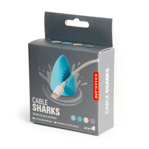 Cable Sharks: set de 4 sujetadores para cables (US234)