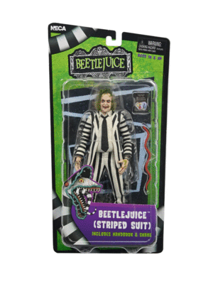 Beetlejuice, Beetlejuice Striped Suit, 7'': figura coleccionable