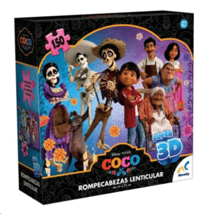 Coco 3D: rompecabezas lenticular 150 piezas