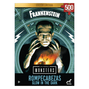 Universal Monsters, Frankenstein, Glow In The Dark: rompecabezas 500 piezas, edición limitada brilla en la oscuridad