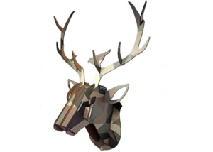 Puzzle Plaque Deer: rompecabezas 3D