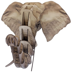 Puzzle Plaque Elephant: rompecabezas 3D