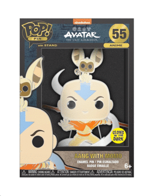 Avatar, The Last Airbender, Aang y Momo, Glow in the Dark, Funko Pop!, Pin: pin coleccionable
