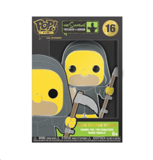 Simpsons, Treehouse Of Horror, Grim Reaper Homer, Funko Pop! Keychain: pin coleccionable