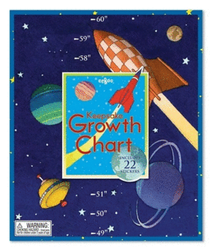 Space, Growth Chart: tabla para medir