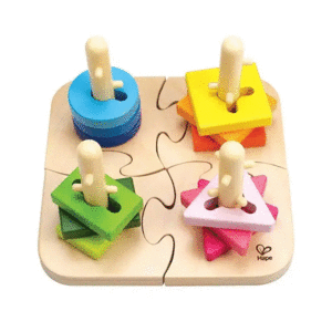 Creative Peg Puzzle: rompezabezas de madera apilable