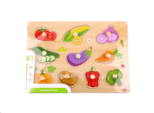 Vegetables, Chunky Puzzle: rompecabezas de madera