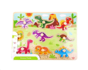 Baby Dinosaurs, Chunky Puzzle: rompecabezas de madera