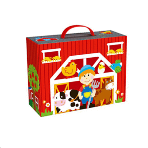 Farm Play Box: set de figuras de madera