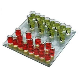 Drinking Shot Glass Chess: juego de ajedrez 