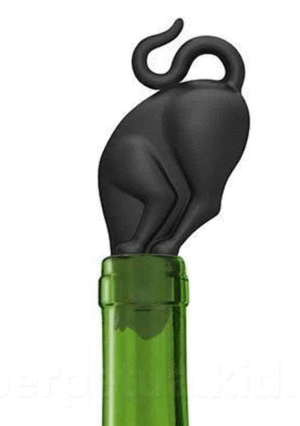 Stop Kitty: tapón para botella de vino