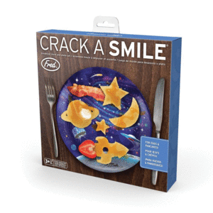 Crack a Smile Space: juego de molde y plato para desayuno