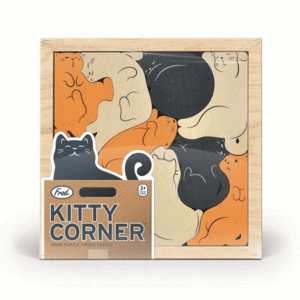 Kitty Corner: rompecabezas de madera