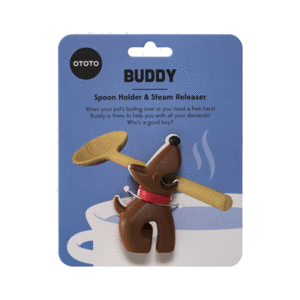 Buddy, Brown: portacuchara y liberador de vapor