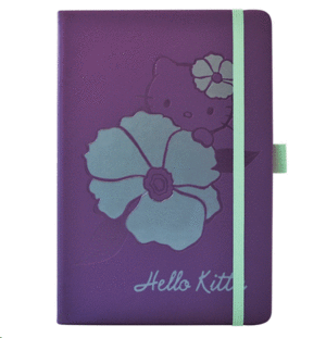 Hello Kitty, Premium, Purple and Aqua: libreta