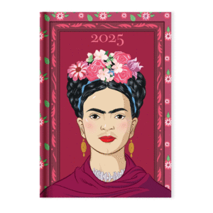 Frida Kahlo, rojo: agenda diaria 2025