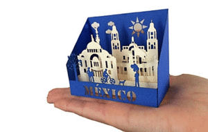 México: tarjeta postal Pop Up
