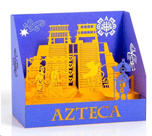 Azteca: tarjeta postal Pop Up