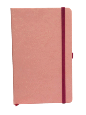 Rosa Pálido: libreta rayada 13x21 cm.