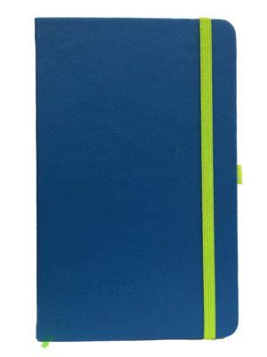 Azul Rey: libreta rayada 13x21 cm.