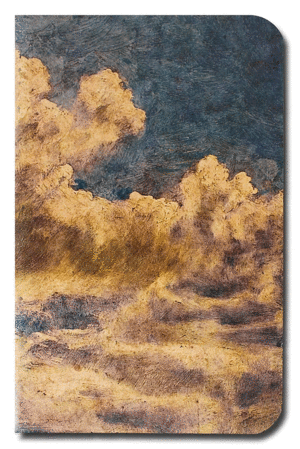 Chile cabrón, línea clásica, nubes: libreta cosida 9x14 cm.