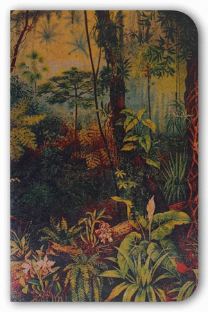 Chile cabrón, línea clásica, selva: libreta cosida 9x14 cm.