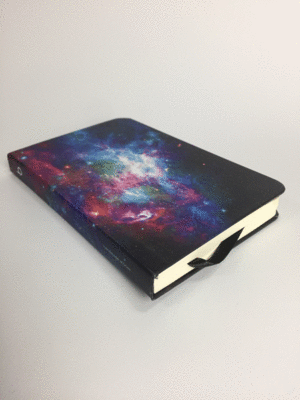 Galaxia: libreta blanca 20.5x13cm